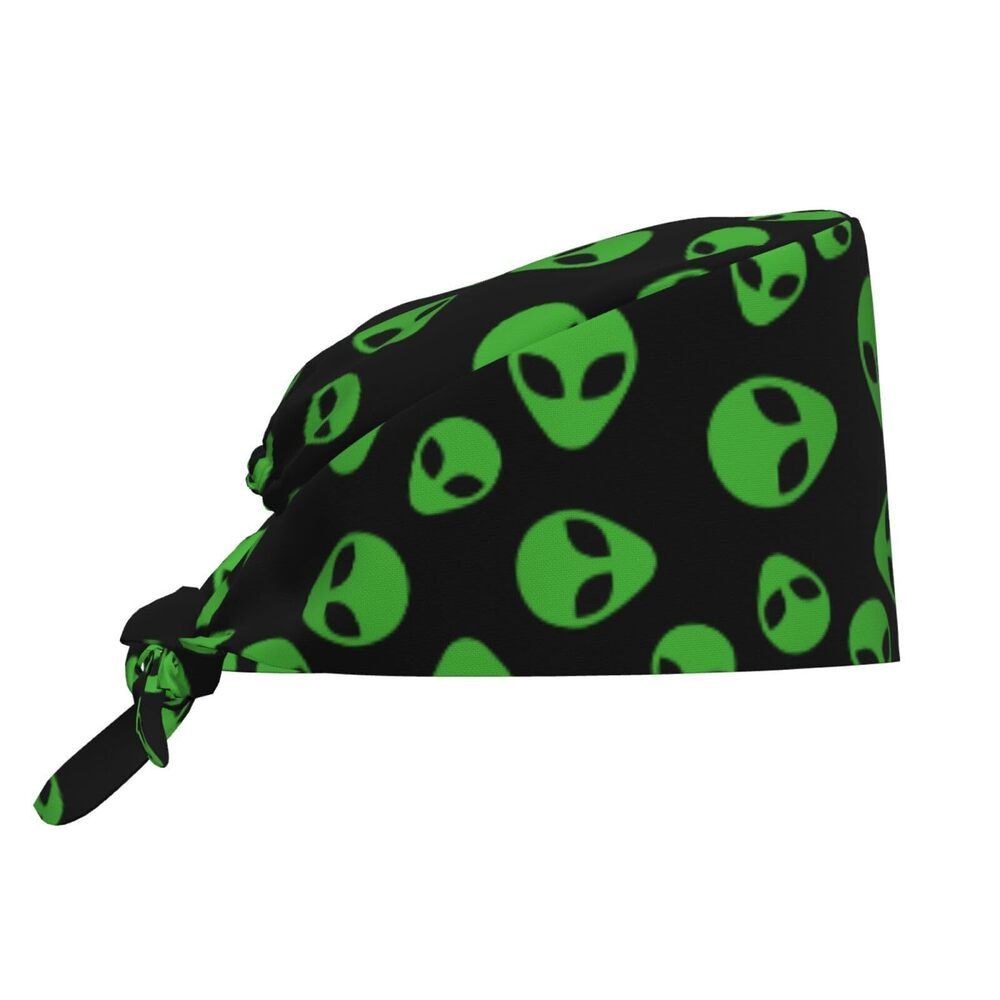 3824 Alien Cool Black Green Adjustable Working Cap Breathable Unisex